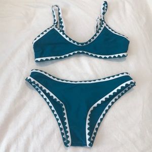 Teal SHEIN bathing suit